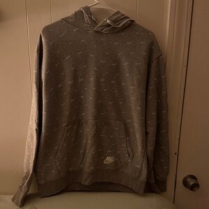 Nike Gray Logo Hoodie